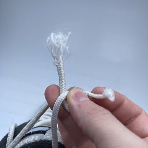 Vtg Tommy Hilfiger Men 7 US Sneakers White Leather Red Logo Retro 90s Rare Read* - Picture 15 of 16